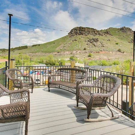 Central Lava Hot Springs Studio With Deck And Views! المظهر الخارجي الصورة