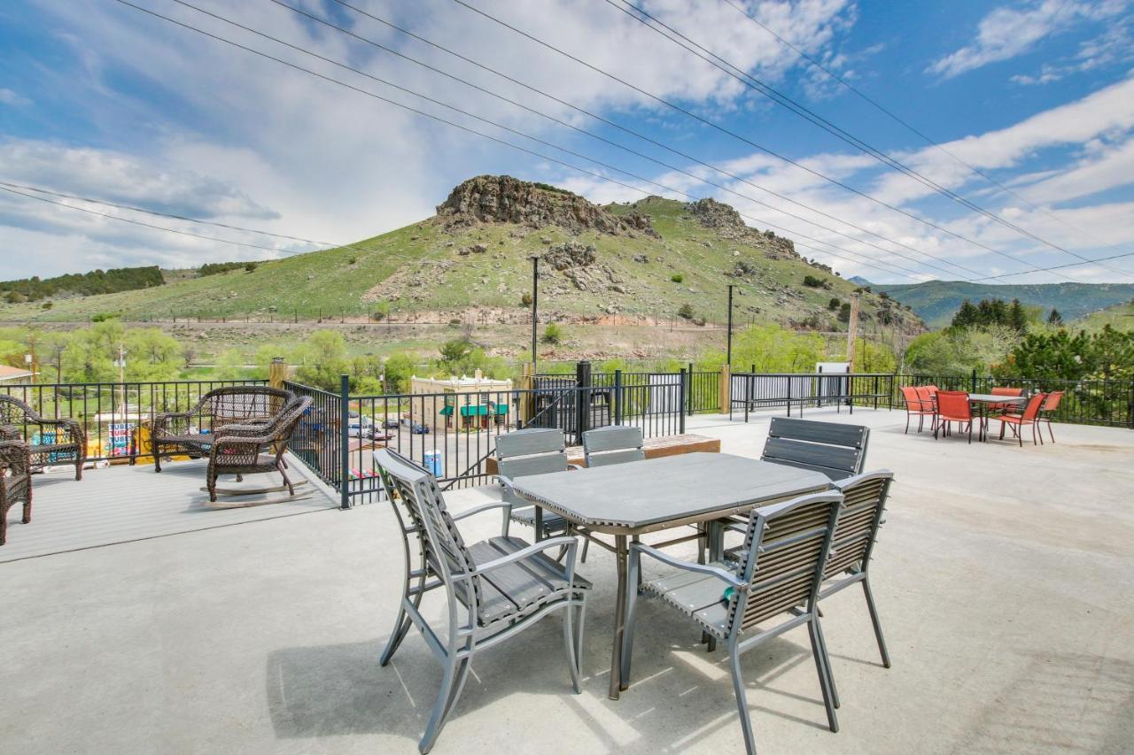 Central Lava Hot Springs Studio With Deck And Views! المظهر الخارجي الصورة