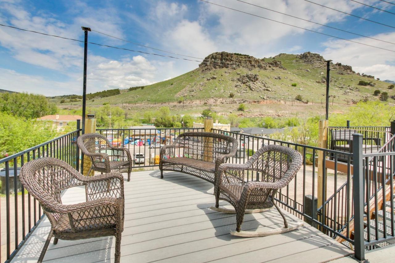 Central Lava Hot Springs Studio With Deck And Views! المظهر الخارجي الصورة